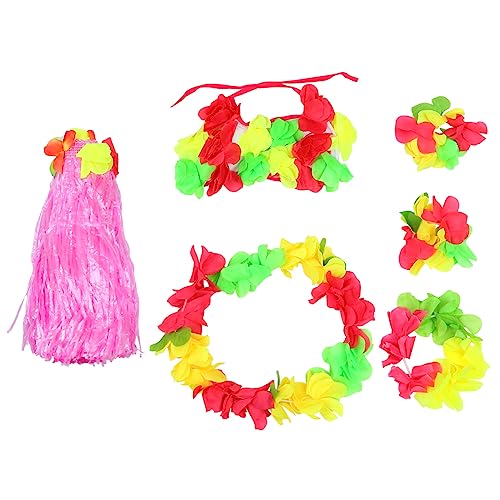 Healvian 1 Satz Hawaii Kostüm Set für Teiliges Kostümset mit Elastischem Haarband Armband für Strandpartys Aufführungen Festivals Atmungsaktiv Einfarbige Ausführung Healvian 1 Satz Hawaii Kostüm Set für Teiliges Kostümset mit Elastischem Haarband Armband für Strandpartys Aufführungen Festivals Atmungsaktiv Einfarbige Ausführung von Healvian
