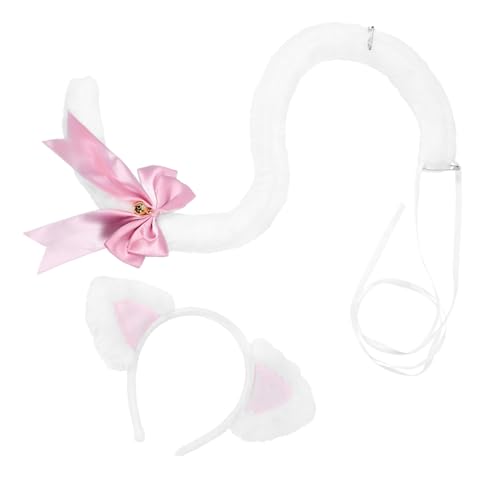 Healvian 1 Satz Katzenohr-Stirnband-Set Fotografie-Requisiten Kostüm Mädchen LED Cosplay-Zubehör Entzückende Haarzubehör Cosplay-Haarreifen Maskerade Haarreifen Stoff Weiß Healvian 1 Satz Katzenohr-Stirnband-Set Fotografie-Requisiten Kostüm Mädchen LED Cosplay-Zubehör Entzückende Haarzubehör Cosplay-Haarreifen Maskerade Haarreifen Stoff Weiß von Healvian