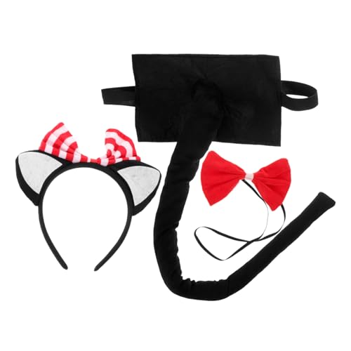 Healvian 1 Satz Katzenohren Kostümset mit und Fliege Teiliges Cosplay Zubehör für Halloween und Partys Hochwertiger Haarreif mit Tierohren für Karneval und Festlichkeiten Healvian 1 Satz Katzenohren Kostümset mit und Fliege Teiliges Cosplay Zubehör für Halloween und Partys Hochwertiger Haarreif mit Tierohren für Karneval und Festlichkeiten von Healvian