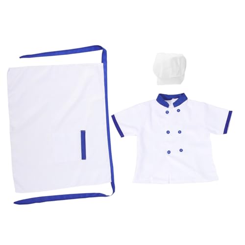 Healvian 1 Satz Kochuniform Für Kinderschürze Kochschürze Für Kleinkinder Chefhut Und Schürze Für Koch Mit Kurzen Ärmeln Kinderkoch-outfit Weiß Stoff Healvian 1 Satz Kochuniform Für Kinderschürze Kochschürze Für Kleinkinder Chefhut Und Schürze Für Koch Mit Kurzen Ärmeln Kinderkoch-outfit Weiß Stoff von Healvian