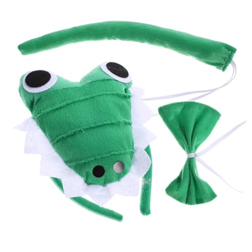 Healvian 1 Satz Krokodil-Anziehset Cosplay- Alligatorkostüm Festival enthalten Reptil Party tierhaarreifen tierkostüme Kostümzubehör Halloween -Haarzubehör Tierstirnband Plüsch Green Healvian 1 Satz Krokodil-Anziehset Cosplay- Alligatorkostüm Festival enthalten Reptil Party tierhaarreifen tierkostüme Kostümzubehör Halloween -Haarzubehör Tierstirnband Plüsch Green von Healvian