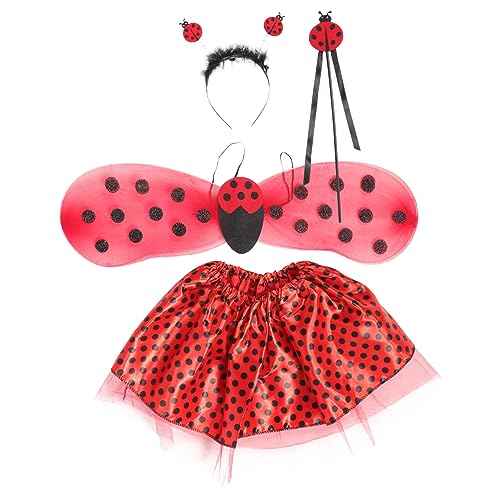Healvian 1 Satz Marienkäfer -performance -kostüm Flügel Cosplay-marienkäfer-kostüm Für Mädchen Marienkäfer Zubehör Marienkäfer-outfit Marienkäferkostüm Für Mädchen Zum Verkleiden Rot Tuch Healvian 1 Satz Marienkäfer -performance -kostüm Flügel Cosplay-marienkäfer-kostüm Für Mädchen Marienkäfer Zubehör Marienkäfer-outfit Marienkäferkostüm Für Mädchen Zum Verkleiden Rot Tuch von Healvian