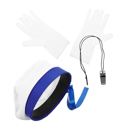 Healvian 1 Satz Navy Cap Anzug Matrose Kappe Ballonmütze Kostüm für Rollenspiele Marinehut Marine-Accessoires Marinepfeife Nautisches Kostüm Cosplay-Partyzubehör Legierung Healvian 1 Satz Navy Cap Anzug Matrose Kappe Ballonmütze Kostüm für Rollenspiele Marinehut Marine-Accessoires Marinepfeife Nautisches Kostüm Cosplay-Partyzubehör Legierung von Healvian