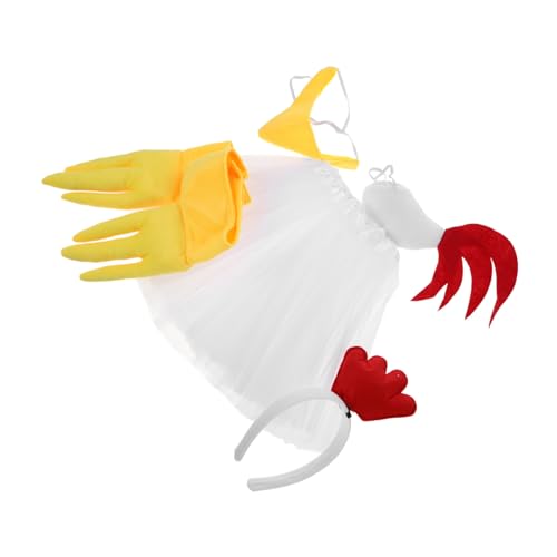Healvian 1 Satz Party Kleid Huhn Kopfband Cosplay Zubehör Cosplay-Accessoires Hühnerpartykostüme Hühnerkostüm-Outfit Hühnerstirnband Bauernkostüm für Party Küken Kostüm Requisite Plüsch Healvian 1 Satz Party Kleid Huhn Kopfband Cosplay Zubehör Cosplay-Accessoires Hühnerpartykostüme Hühnerkostüm-Outfit Hühnerstirnband Bauernkostüm für Party Küken Kostüm Requisite Plüsch von Healvian