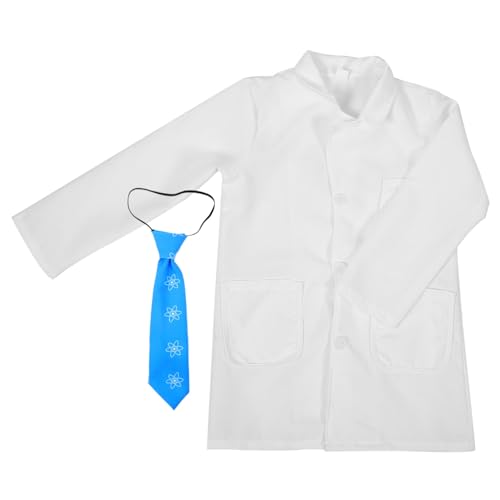 Healvian 1 Satz Performance -kostüm Des Physikers Tun Das Spielpostüm, Wissenschaftler Kostüm Wissenschaftlerkostüm Für Arzt-outfit Für Labor Kostüm Polyester Weiß Healvian 1 Satz Performance -kostüm Des Physikers Tun Das Spielpostüm, Wissenschaftler Kostüm Wissenschaftlerkostüm Für Arzt-outfit Für Labor Kostüm Polyester Weiß von Healvian