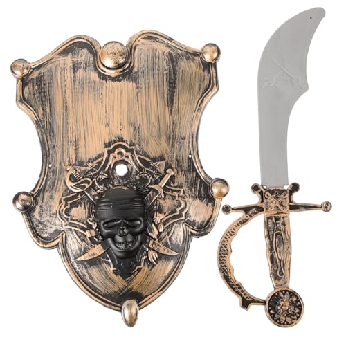 Healvian 1 Satz Rollenspiel Kostüm Zubehör mit Schild Leichtes Kunststoffspielset für Halloween Kostümpartys Healvian 1 Satz Rollenspiel Kostüm Zubehör mit Schild Leichtes Kunststoffspielset für Halloween Kostümpartys von Healvian