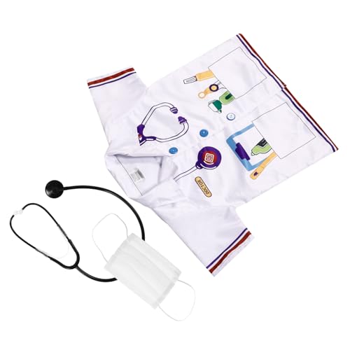 Healvian 1 Satz Satz Arztkoffer für Peelings für Kleinkinder Arzt verkleidet Jungen verkleiden sich Kostüme zum Arzt Kostüm Arzt-Outfit für Nylon Weiß Healvian 1 Satz Satz Arztkoffer für Peelings für Kleinkinder Arzt verkleidet Jungen verkleiden sich Kostüme zum Arzt Kostüm Arzt-Outfit für Nylon Weiß von Healvian
