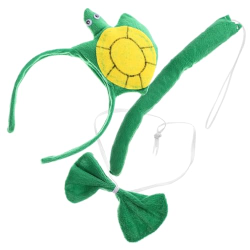 Healvian 1 Satz Schildkrötenkostüm Schildkrötenstirnband Performance-Requisiten Schildkrötenschwanz Cosplay -Accessoires Tierstirnband Plüsch Green Healvian 1 Satz Schildkrötenkostüm Schildkrötenstirnband Performance-Requisiten Schildkrötenschwanz Cosplay -Accessoires Tierstirnband Plüsch Green von Healvian