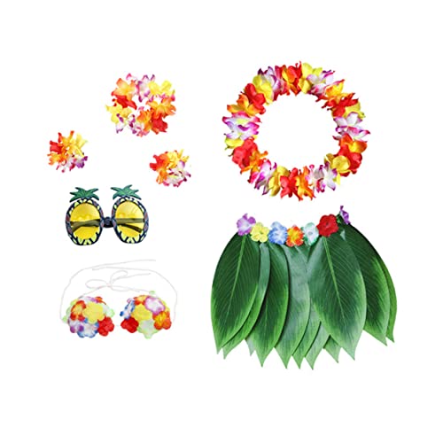 Healvian 1 Satz Simulierter Blattrock tropisch Kostüm gefälscht Party Dekorationen carnival costume karnevalskleidung blütengirlande hawaiianische kleider für Hawaii-Accessoires von Healvian