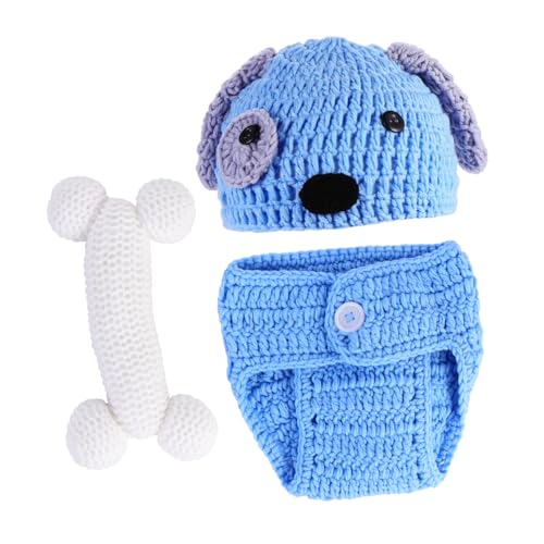 Healvian 1 Satz Teiliges Kostüm Für Monate Handgestricktes Outfit Mit Hundemotiv Hut Shorts Knochen Fotoshootings Unvergessliche Erinnerungen 3 Stück Healvian 1 Satz Teiliges Kostüm Für Monate Handgestricktes Outfit Mit Hundemotiv Hut Shorts Knochen Fotoshootings Unvergessliche Erinnerungen 3 Stück von Healvian
