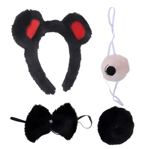 Healvian 1 Satz Tierisches Bärenkostüm Halloween Polar- Cosplay -Accessoire tragen Ohren Party Geweih Cosplay-Stirnband Requisiten für Tierkostüme falsche Nase Plastik Black Healvian 1 Satz Tierisches Bärenkostüm Halloween Polar- Cosplay -Accessoire tragen Ohren Party Geweih Cosplay-Stirnband Requisiten für Tierkostüme falsche Nase Plastik Black von Healvian