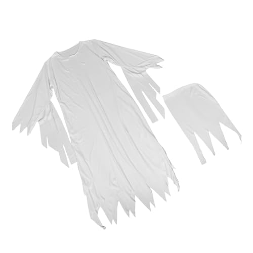 Healvian 1 Satz Weißes Gespensterkostüm für Damen Atmungsaktives Halloween Kostüm mit Hut für Rollenspiele Cosplay Partys Thematische Events Vielseitig Tragbar Detailreich Gestaltet Healvian 1 Satz Weißes Gespensterkostüm für Damen Atmungsaktives Halloween Kostüm mit Hut für Rollenspiele Cosplay Partys Thematische Events Vielseitig Tragbar Detailreich Gestaltet von Healvian