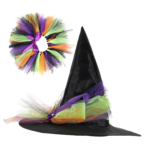 Healvian 1 Satz Wiederverwendbares Hexenkostüm für Rock und Hut Halloween Verkleidung für Mädchen Geeignet für Karneval und Kostümpartys S Langlebig und Waschbar Healvian 1 Satz Wiederverwendbares Hexenkostüm für Rock und Hut Halloween Verkleidung für Mädchen Geeignet für Karneval und Kostümpartys S Langlebig und Waschbar von Healvian