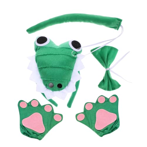 Healvian 1 Set Alligator Stirnband Und Schwanzkostüm Set Für Kinder Und Erwachsene Halloween Cosplay Requisite Süßes Tierstirnband Healvian 1 Set Alligator Stirnband Und Schwanzkostüm Set Für Kinder Und Erwachsene Halloween Cosplay Requisite Süßes Tierstirnband von Healvian