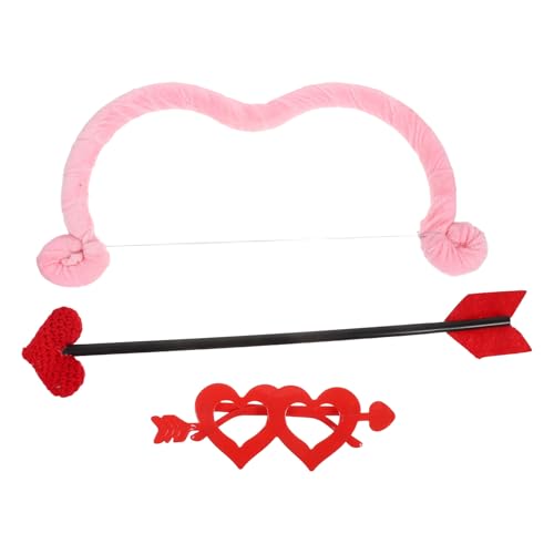 Healvian 1 Set Amorpfeil und Brille: Valentinstags-Kostümzubehör mit Schleife, romantische Liebe, Halloween-Outfit, Requisite für Männer, Frauen und Kinderpartys Healvian 1 Set Amorpfeil und Brille: Valentinstags-Kostümzubehör mit Schleife, romantische Liebe, Halloween-Outfit, Requisite für Männer, Frauen und Kinderpartys von Healvian