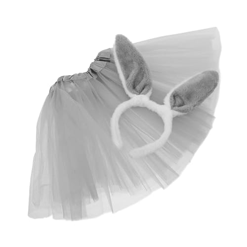 Healvian 1 Set Osteranzug Künstliche Erste Hasenohren Stirnbänder Hasen Tutu Kostüm Stirnbänder Für Hasenanzug Tier Tutu Rock Hasen Cosplay Hasenohren Und Outfit von Healvian