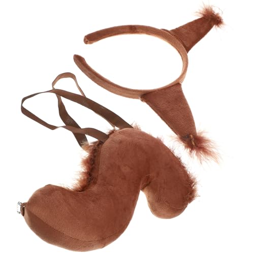 Healvian 1 Set Plüsch Eichhörnchen Kostüm Zubehör Cosplay Eichhörnchen Ohr Haarband Mit Gefälschte Tier Cosplay Prop Healvian 1 Set Plüsch Eichhörnchen Kostüm Zubehör Cosplay Eichhörnchen Ohr Haarband Mit Gefälschte Tier Cosplay Prop von Healvian