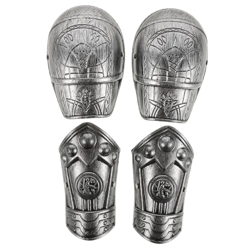 Healvian 1 Set Schulterschützer Rollenspiel Armschienen Cosplay Schulterschutz Mittelalter Kostüm Cosplay Party Zubehör Halloween Cosplay Requisite Kunststoff Silber Healvian 1 Set Schulterschützer Rollenspiel Armschienen Cosplay Schulterschutz Mittelalter Kostüm Cosplay Party Zubehör Halloween Cosplay Requisite Kunststoff Silber von Healvian