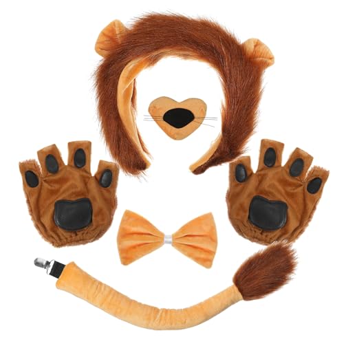 Healvian 1 Set Tierkostüm Zubehör Braune Fotokostüme Ohren Anzug Zubehör Kinderlöwe Halloween Kostüm Pfote Ausgefallener Stil Löwen Requisite Löwen Verkleidung Healvian 1 Set Tierkostüm Zubehör Braune Fotokostüme Ohren Anzug Zubehör Kinderlöwe Halloween Kostüm Pfote Ausgefallener Stil Löwen Requisite Löwen Verkleidung von Healvian
