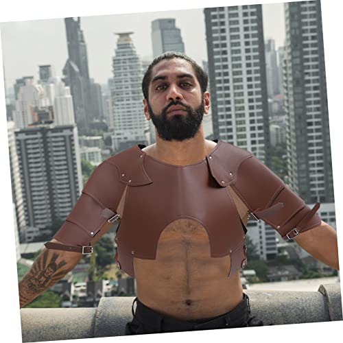 Healvian 1 Stück Herren Mittelalter Schulterpanzer PU Schulterrüstung für Cosplay Kostümparty und Bühnenaufführungen für Krieger Darstellungen Hochwertiges Material Vielseitig Einsetzbar Healvian 1 Stück Herren Mittelalter Schulterpanzer PU Schulterrüstung für Cosplay Kostümparty und Bühnenaufführungen für Krieger Darstellungen Hochwertiges Material Vielseitig Einsetzbar von Healvian