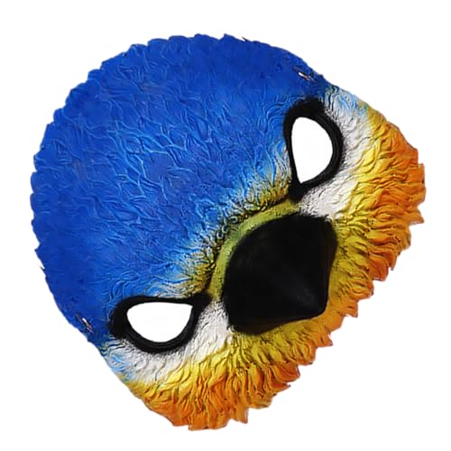 Healvian 1 Stück Vogelkopfmaske Vogel Kopfbedeckung Karneval Verkleiden Zubehör Erwachsene Karneval Liefert Karneval Vogelkopfbedeckung Tierische Maske Party-kostümmaske Pu-schaum Blue von Healvian