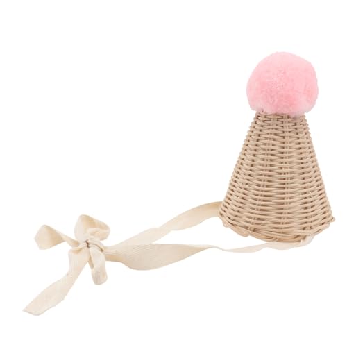 Healvian 1 Stück einzigartige Kindermütze Anzieh-Requisite für Kostümschmuck Entzückender Hut dekorative Kindermütze handgewebter Hut aus Rattan Indonesisches Rattan Healvian 1 Stück einzigartige Kindermütze Anzieh-Requisite für Kostümschmuck Entzückender Hut dekorative Kindermütze handgewebter Hut aus Rattan Indonesisches Rattan von Healvian