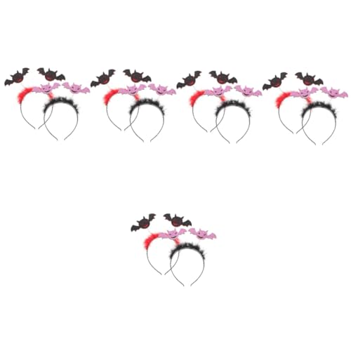 Healvian 10 Halloween Haarschmuck mit Fledermaus Design Dekorative Haarreifen für Cosplay und Partys Wiederverwendbar und Langlebig für Halloween und Andere Healvian 10 Halloween Haarschmuck mit Fledermaus Design Dekorative Haarreifen für Cosplay und Partys Wiederverwendbar und Langlebig für Halloween und Andere von Healvian