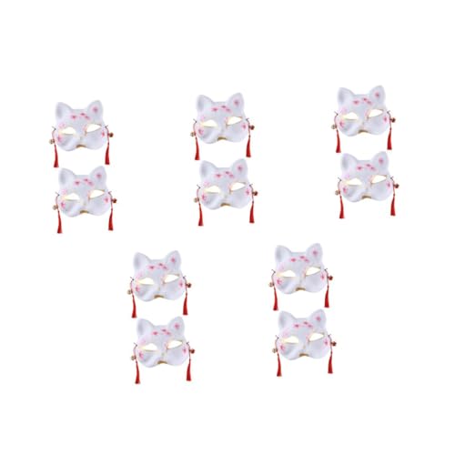 Healvian 10 Handgemalte Japanische Fuchs Maske für Halloween Cosplay Traditionelles Design Bequeme Vielseitig Einsetzbar für Kostümpartys und Bühnenaufführungen Außergewöhnliche Healvian 10 Handgemalte Japanische Fuchs Maske für Halloween Cosplay Traditionelles Design Bequeme Vielseitig Einsetzbar für Kostümpartys und Bühnenaufführungen Außergewöhnliche von Healvian