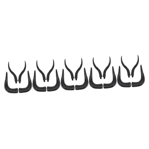 Healvian 10 Paare Chic Horns Haarreif Halloween Kostüm Zubehör Kunsthorn für Diy Haarschmuck Antilope und Ochsenhörner Party Accessoire für Cosplay und Dekoration Healvian 10 Paare Chic Horns Haarreif Halloween Kostüm Zubehör Kunsthorn für Diy Haarschmuck Antilope und Ochsenhörner Party Accessoire für Cosplay und Dekoration von Healvian