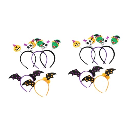 Healvian 10 Teiliges Halloween Haarreifen Bunte Kopfbänder mit Kreativem Design Leicht zu Tragen für Kostümfest Karneval Party und Bühnenauftritte Passend für Jungen und Mädchen von Healvian