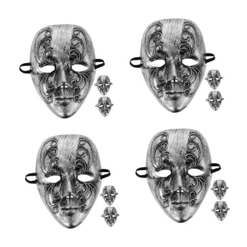 Healvian 12 Stck. Teiliges Vintage Venetianisches Masken Silber Masquerade Masken für Damen Herren Karneval Halloween Party Kostüm Zubehör mit Kunstvoller Verzierung und Leichtem Healvian 12 Stck. Teiliges Vintage Venetianisches Masken Silber Masquerade Masken für Damen Herren Karneval Halloween Party Kostüm Zubehör mit Kunstvoller Verzierung und Leichtem von Healvian