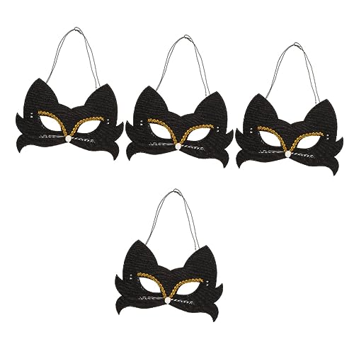 Healvian 16 Teiliges Katzenmasken aus Hochwertigem Hautfreundlichem Material Stabile Masquerade Tiermasken für Erwachsene für Karneval Halloween Party und Cosplay von Healvian