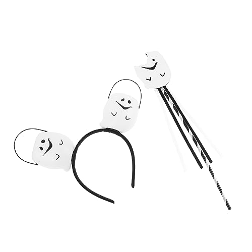 Healvian 1Satz Halloween Stirnband Zauberstab Set für Halloween Partydekoration Cosplay Fotoshooting Hochwertige Textur für Erwachsene Healvian 1Satz Halloween Stirnband Zauberstab Set für Halloween Partydekoration Cosplay Fotoshooting Hochwertige Textur für Erwachsene von Healvian