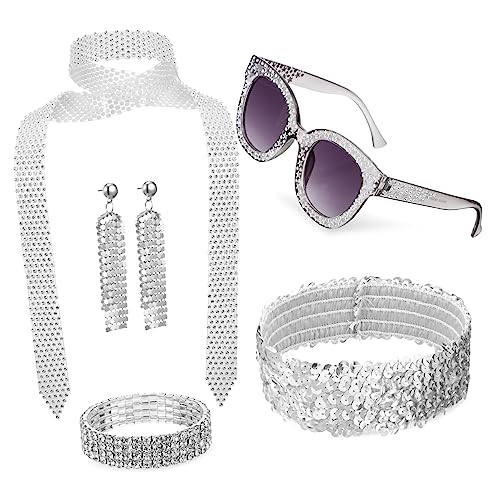 Healvian 1Satz Jahre Disco Accessoires für Damen Teiliges Kostümzubehör für Junggesellinnenabschiede Klassisches Design Einheitliche für Unvergessliche Partys Healvian 1Satz Jahre Disco Accessoires für Damen Teiliges Kostümzubehör für Junggesellinnenabschiede Klassisches Design Einheitliche für Unvergessliche Partys von Healvian
