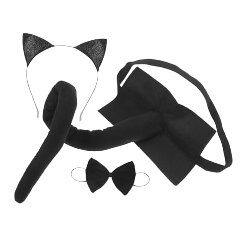 Healvian 1Satz Katzenohren Stirnband Mit Fliege Süßes Tierohren Kostüm Für Karneval Halloween Cosplay Tier Themenpartys Leicht Auffällig Zubehör Für Kreative Healvian 1Satz Katzenohren Stirnband Mit Fliege Süßes Tierohren Kostüm Für Karneval Halloween Cosplay Tier Themenpartys Leicht Auffällig Zubehör Für Kreative von Healvian