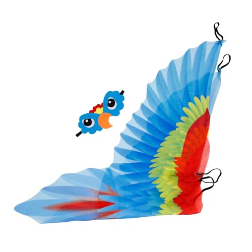 Healvian 1Satz Papageienflügel Kostüm Für Umhang Kopfstück Für Themenpartys Halloween Schulaufführungen Leicht Tragbar Healvian 1Satz Papageienflügel Kostüm Für Umhang Kopfstück Für Themenpartys Halloween Schulaufführungen Leicht Tragbar von Healvian