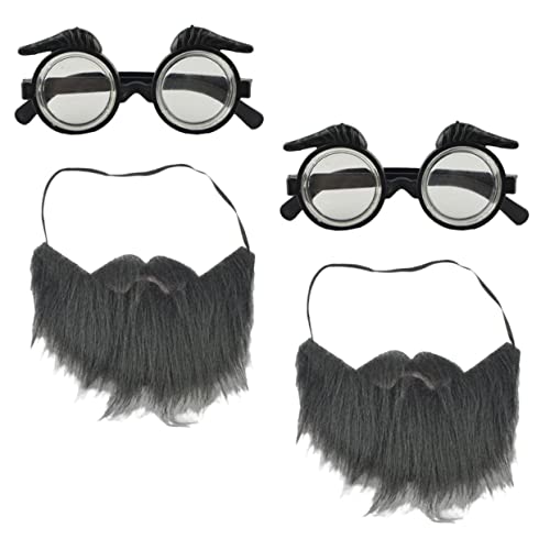 Healvian 2 Sätze Bartbrillen Requisiten Körperpflege gefälscht Schnurrbärte Cosplay-Zubehör Kostüm Bärte Partykostümzubehör Partybart Bärte für Kostüme Partyzubehör Flanell Schwarz Healvian 2 Sätze Bartbrillen Requisiten Körperpflege gefälscht Schnurrbärte Cosplay-Zubehör Kostüm Bärte Partykostümzubehör Partybart Bärte für Kostüme Partyzubehör Flanell Schwarz von Healvian