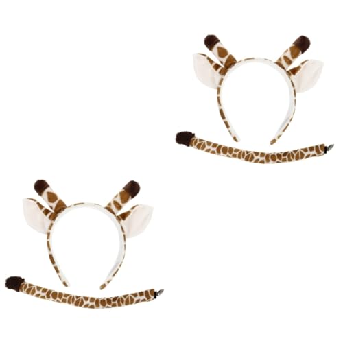 Healvian 2 Sätze Giraffen Kostüm mit Ohr Stirnband und Hochwertigem Langlebiges Tierkostüm Zubehör für Erwachsene für Karneval Halloween Party Dekoration Healvian 2 Sätze Giraffen Kostüm mit Ohr Stirnband und Hochwertigem Langlebiges Tierkostüm Zubehör für Erwachsene für Karneval Halloween Party Dekoration von Healvian