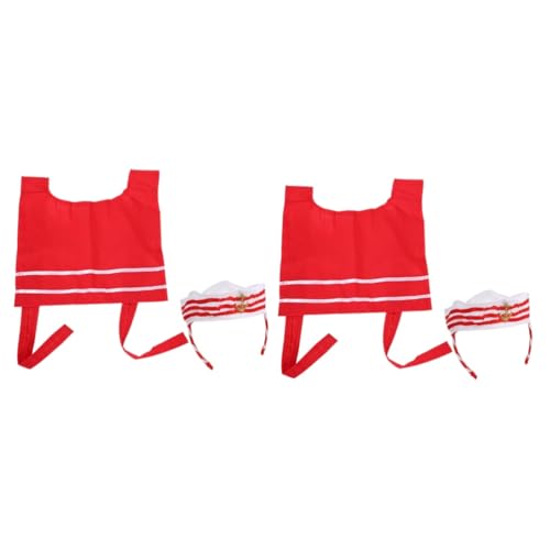 Healvian 2 Sätze Sailor Hat Headband und Shawl Kit für Kapitänsmütze und Cosplay Zubehör für Schicke Auftritte Healvian 2 Sätze Sailor Hat Headband und Shawl Kit für Kapitänsmütze und Cosplay Zubehör für Schicke Auftritte von Healvian