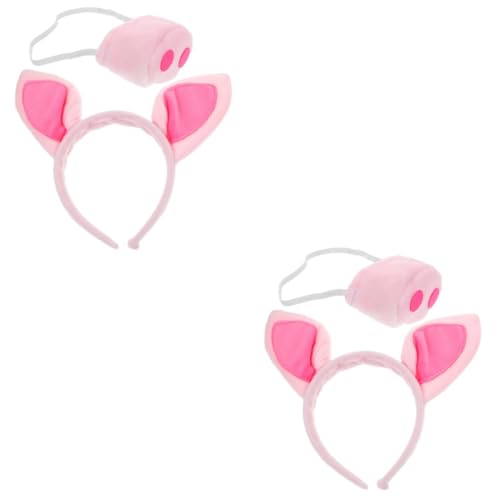 Healvian 2 Sätze Teiliges Set mit Schweineohren und für Halloween Cosplay und Partys für Kreative Fotos und Tierische Rollenspiele Healvian 2 Sätze Teiliges Set mit Schweineohren und für Halloween Cosplay und Partys für Kreative Fotos und Tierische Rollenspiele von Healvian