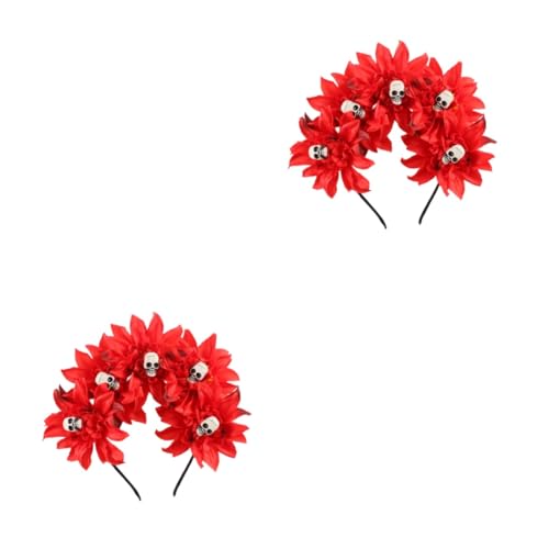 Healvian 2 Stck. -Stirnband Halloween Skeleton Decor Schädel- Halloween- Urlaubsstirnband skelettierte Kopfbedeckung Geisterhaar- Accessoire Stirnband Healvian 2 Stck. -Stirnband Halloween Skeleton Decor Schädel- Halloween- Urlaubsstirnband skelettierte Kopfbedeckung Geisterhaar- Accessoire Stirnband von Healvian