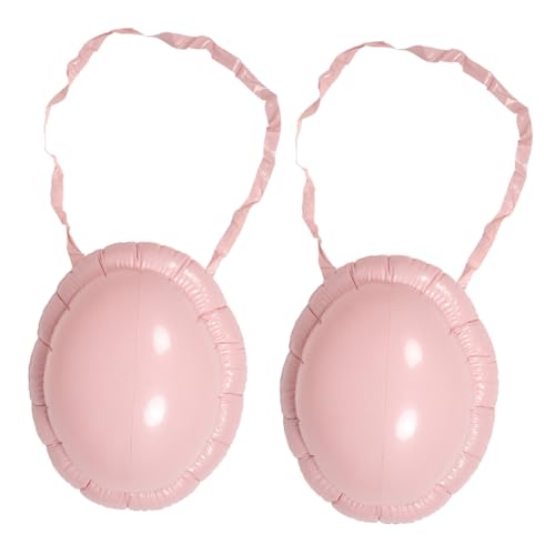 Healvian 2 Stück Aufblasbarer Bauch Künstlicher Falscher Bauch Falscher Schwangerschaftsbauch Diy Bauchstütze Aufblasbar Aufblasbarer Schwangerschaftsbauch Künstlicher Bauch Rosa Pvc von Healvian