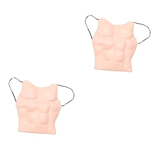 Healvian 2 Stück Brustmuskelbauchrequisiten falscher Muskel Maskerade Muskel-Fake Frauen maskieren gefälschte Muskelstütze kleidung gefälschter Brustmuskel Halloween -Kostüm Partykostüm Healvian 2 Stück Brustmuskelbauchrequisiten falscher Muskel Maskerade Muskel-Fake Frauen maskieren gefälschte Muskelstütze kleidung gefälschter Brustmuskel Halloween -Kostüm Partykostüm von Healvian