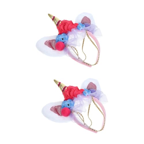 Healvian 2 Stück Einhorn Haarreif mit Blumen Fantastisches Kostüm Accessoire für Halloween und Partys Leicht und für Cosplay und Bühnenaufführungen Healvian 2 Stück Einhorn Haarreif mit Blumen Fantastisches Kostüm Accessoire für Halloween und Partys Leicht und für Cosplay und Bühnenaufführungen von Healvian