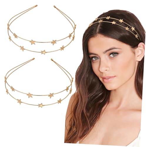 Healvian 2 Stück Elegantes Metall Haarreifen mit Pentagramm Stern Design Leichte Damen Haarreifen für Party Dekoration Festliche Haaraccessoires für Weihnachten Karneval und Cosplay Healvian 2 Stück Elegantes Metall Haarreifen mit Pentagramm Stern Design Leichte Damen Haarreifen für Party Dekoration Festliche Haaraccessoires für Weihnachten Karneval und Cosplay von Healvian