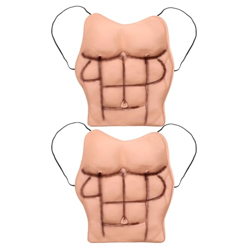 Healvian 2 Stück Falsche Bauchmuskeln Falsche Brustmuskeln Und Bauch Für Männer – Kostümzubehör Für Cosplay Halloween Und Rollenspiele – Realistische Haptik Und Muskellinien Healvian 2 Stück Falsche Bauchmuskeln Falsche Brustmuskeln Und Bauch Für Männer – Kostümzubehör Für Cosplay Halloween Und Rollenspiele – Realistische Haptik Und Muskellinien von Healvian
