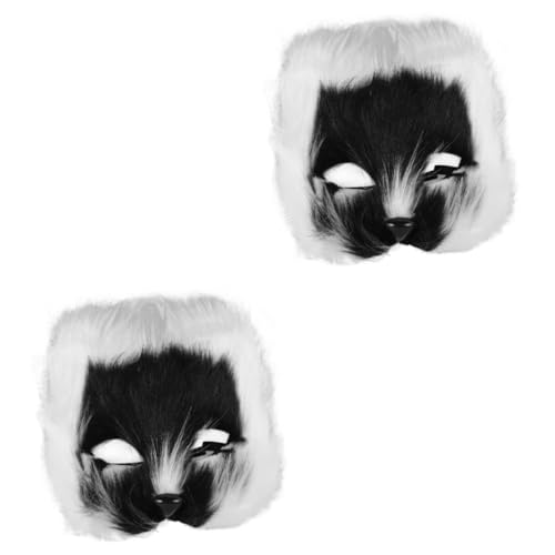Healvian 2 Stück Fluffy Cosplay Maske für Maskenball Halbe Fuchs Maske Leichtem Unisex für Partys Halloween und Kostümspiele mit Lustigem Design Auffällt für Geeignet Ist Healvian 2 Stück Fluffy Cosplay Maske für Maskenball Halbe Fuchs Maske Leichtem Unisex für Partys Halloween und Kostümspiele mit Lustigem Design Auffällt für Geeignet Ist von Healvian