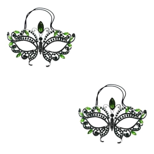 Healvian 2 Stück Frauen Halloween Maske Glitzernde Halbmaske für Maskerade und Kostümparty Leicht für Halloween Bälle und Cosplay Healvian 2 Stück Frauen Halloween Maske Glitzernde Halbmaske für Maskerade und Kostümparty Leicht für Halloween Bälle und Cosplay von Healvian
