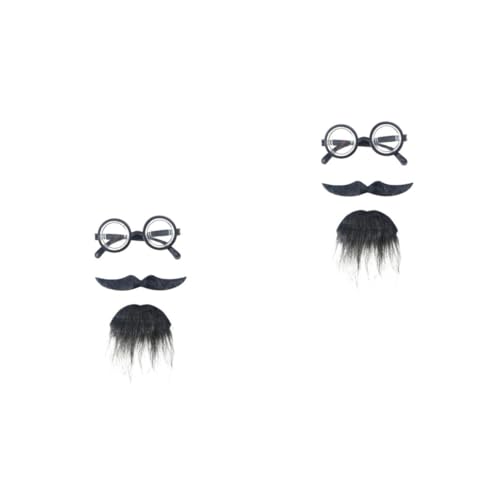 Healvian 2 Stück Gefälschter Bartanzug Neuheit selbst Halloween Augenbrauen- -Kit Cosplay Bartzubehör Anzüge Männer Party Props lustige Kostüme Falsches Schnurrbart Partyzubehör Schwarz Healvian 2 Stück Gefälschter Bartanzug Neuheit selbst Halloween Augenbrauen- -Kit Cosplay Bartzubehör Anzüge Männer Party Props lustige Kostüme Falsches Schnurrbart Partyzubehör Schwarz von Healvian