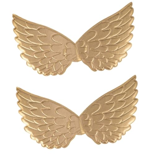 Healvian 2 Stück Goldene Engelsflügel Cosplay Accessoire Leichtes und Halloween Kostüm Verarbeitung für Kinderaufführungen und Partys von Healvian